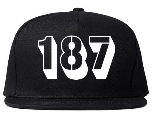 187 Homicide Police Code Snapback Hat Cap