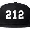 212 New York Area Code Snapback Hat