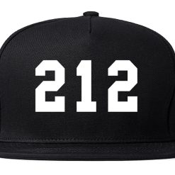 212 New York Area Code Snapback Hat