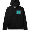 23 Cement Blue Jersey Zip Up Hoodie