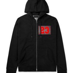 23 Cement Red Jersey Zip Up Hoodie