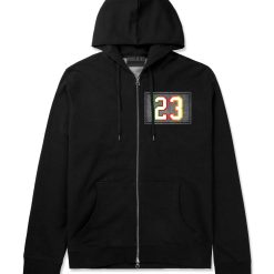 23 Cement Print Colorful Jersey Zip Up Hoodie