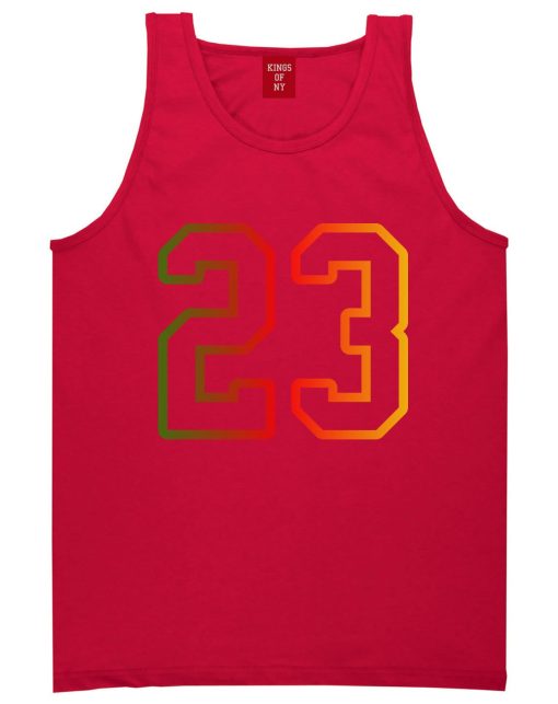 23 Cement Print Colorful Jersey Tank Top - Image 4