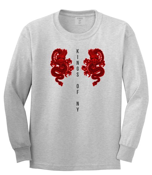 2 Chinese Dragon Long Sleeve T-Shirt - Image 3