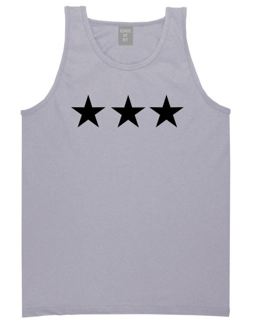 Three Stars Goth Style Tank Top - Image 2