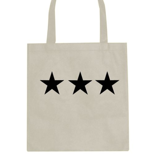 Three Stars Goth Style Tote Bag - Image 3