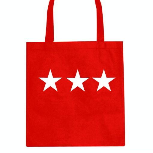 Three Stars Goth Style Tote Bag - Image 4