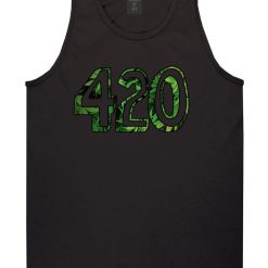 420 Weed Marijuana Print Tank Top