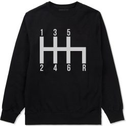 6 Speed Manual Transmission Car Racing Mens Crewneck Sweatshirt