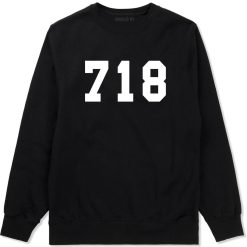 718 New York Area Code Crewneck Sweatshirt