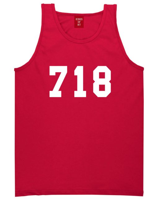 718 New York Area Code Tank Top - Image 4