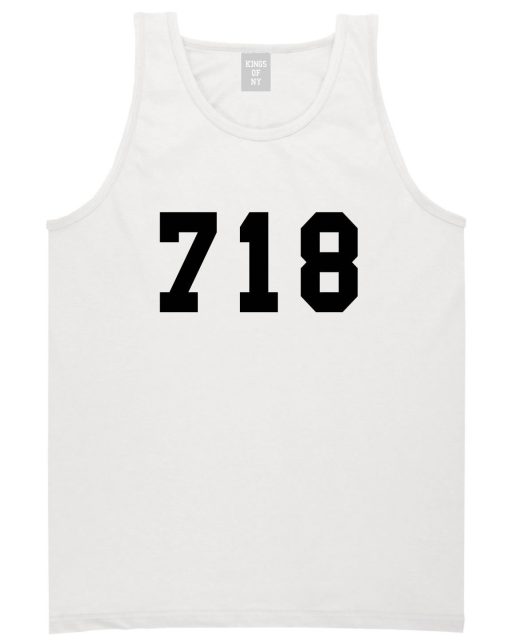 718 New York Area Code Tank Top - Image 2