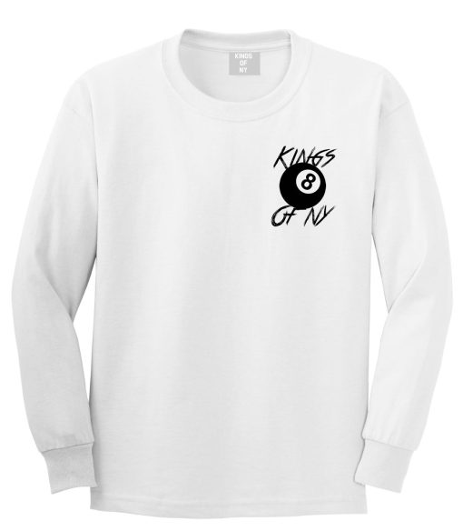 8 Ball Chest Logo Eight Long Sleeve T-Shirt - Image 2