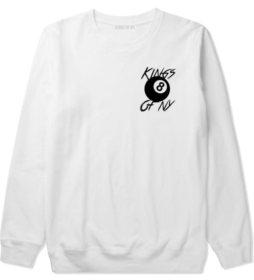 8 Ball Chest Logo Eight Crewneck Sweatshirt - Image 2