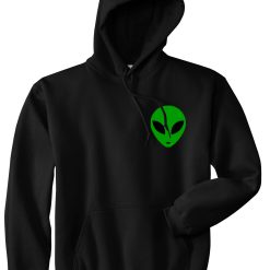 Alien Head Green Pullover Hoodie