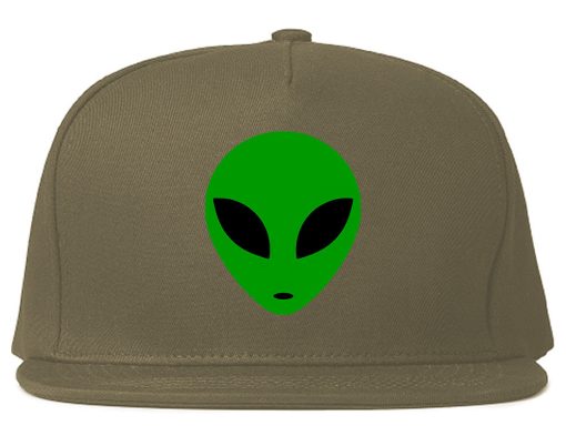 Alien Head Green Snapback Hat - Image 3