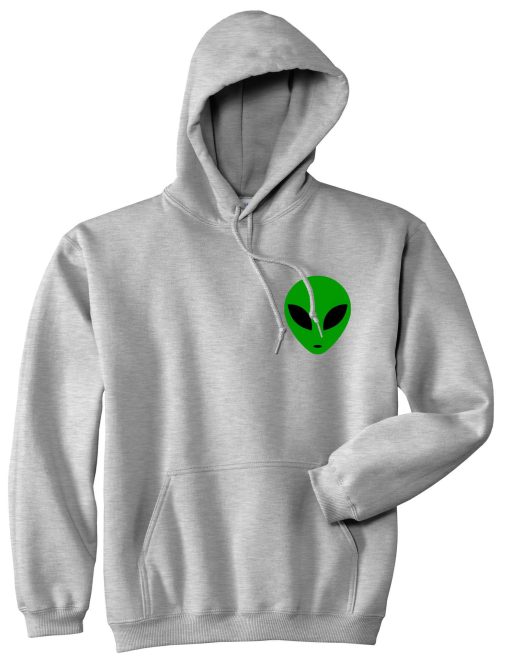 Alien Head Green Pullover Hoodie - Image 3