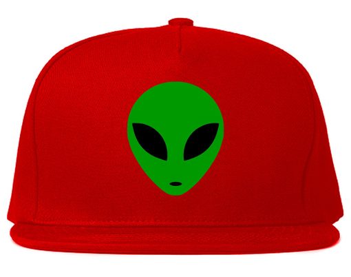 Alien Head Green Snapback Hat - Image 4