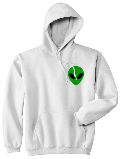 Alien Head Green Pullover Hoodie - Image 2