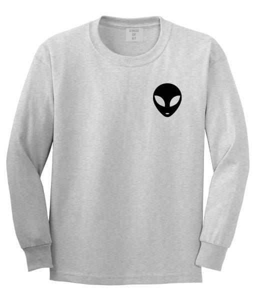 Alien Head Long Sleeve T-Shirt - Image 3