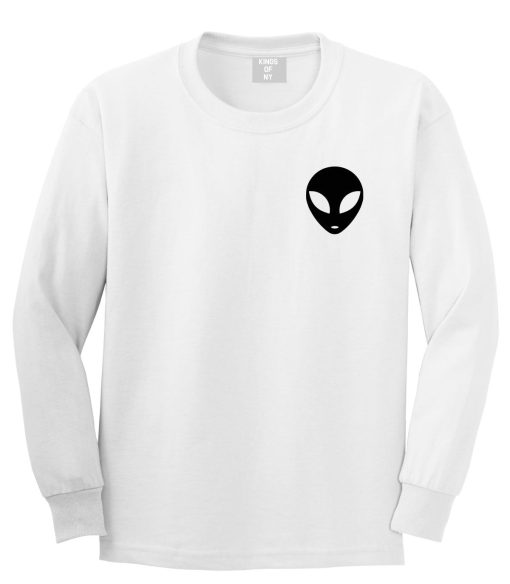 Alien Head Long Sleeve T-Shirt - Image 2