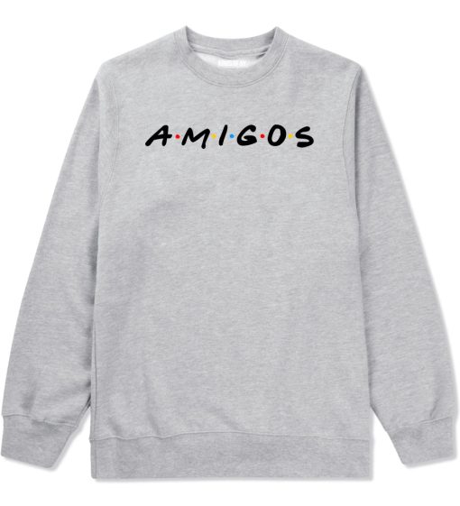 Amigos Funny Friends Spanish Mens Crewneck Sweatshirt - Image 3