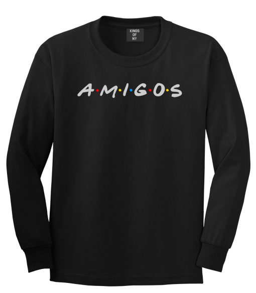 Amigos Funny Friends Spanish Mens Long Sleeve T-Shirt