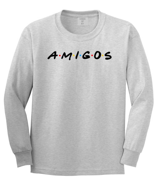 Amigos Funny Friends Spanish Mens Long Sleeve T-Shirt - Image 3