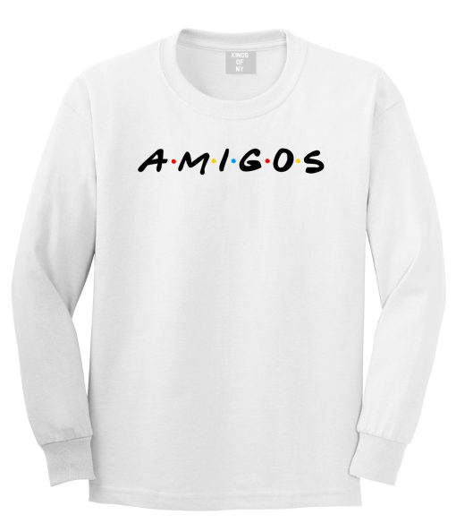 Amigos Funny Friends Spanish Mens Long Sleeve T-Shirt - Image 2