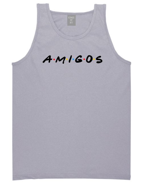 Amigos Funny Friends Spanish Mens Tank Top T-Shirt - Image 3