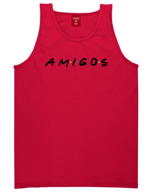 Amigos Funny Friends Spanish Mens Tank Top T-Shirt - Image 4