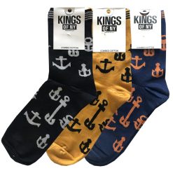 Anchor Sailing Mens Cotton Socks 3 PACK