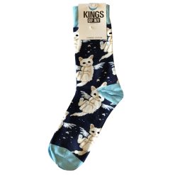 Angel Cat Wings Animal Mens Cotton Socks