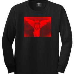 Angel Statue Wings Dark Goth Long Sleeve T-Shirt