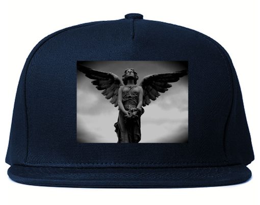 Angel Statue Wings Dark Goth Snapback Hat Cap - Image 2