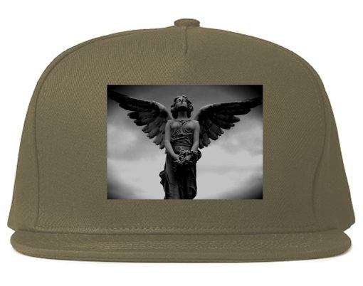 Angel Statue Wings Dark Goth Snapback Hat Cap - Image 3