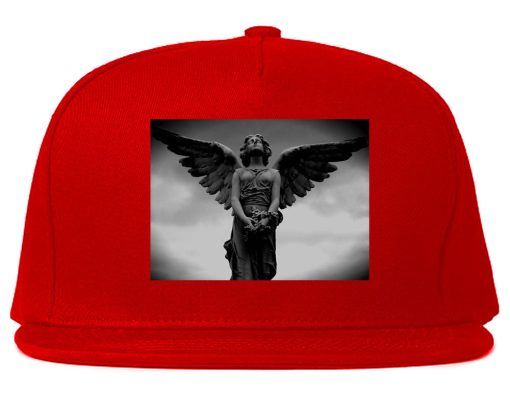 Angel Statue Wings Dark Goth Snapback Hat Cap - Image 4