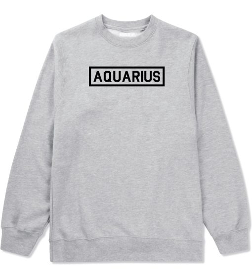 Aquarius Horoscope Sign Mens Crewneck Sweatshirt - Image 3