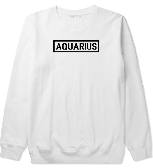 Aquarius Horoscope Sign Mens Crewneck Sweatshirt - Image 2