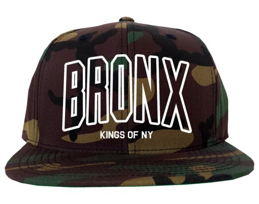 BRONX College Outline Mens Snapback Hat - Image 5