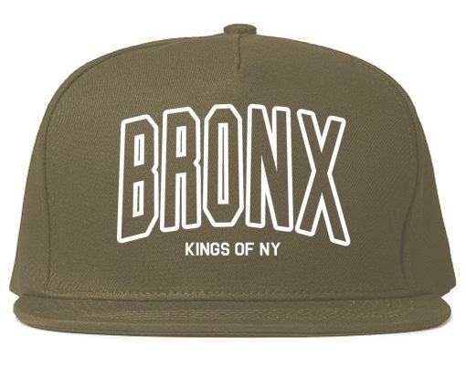 BRONX College Outline Mens Snapback Hat - Image 3