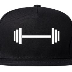 Barbell Workout Gym Mens Snapback Hat