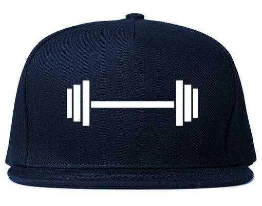 Barbell Workout Gym Mens Snapback Hat - Image 2