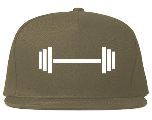 Barbell Workout Gym Mens Snapback Hat - Image 3