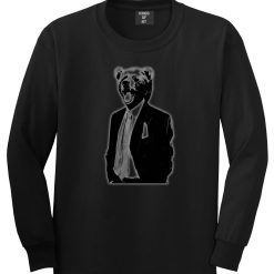 Bear In Suit Funny Long Sleeve T-Shirt