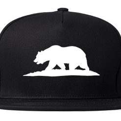 Bear Logo California Republic Mens Snapback Hat