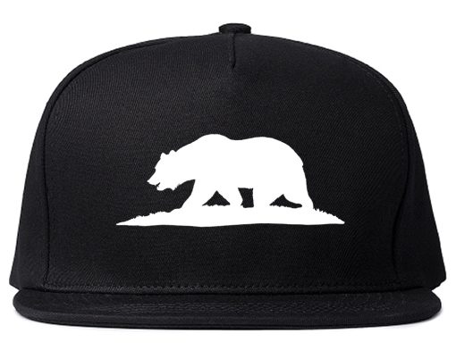Bear Logo California Republic Mens Snapback Hat