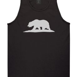 Bear Logo California Republic Mens Tank Top Shirt