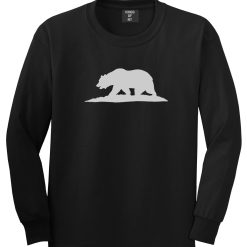 Bear Logo California Republic Mens Long Sleeve T-Shirt