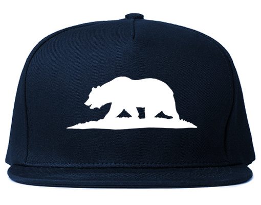 Bear Logo California Republic Mens Snapback Hat - Image 2